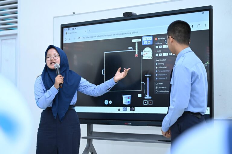 panel papan digital belajar
