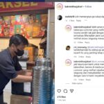 Gerai Bakmie Khas Jaksel, salah satu gerai makanan di Pujasera Blok M Square, Jakarta Selatan, meminta maaf dan memutuskan membuang seluruh mangkuk milik mereka. Hal ini dilakukan usai sebuah akun di media sosial X mengeluh kejatuhan bayi tikus saat makan di gerai tersebut. (Foto: tangkapan layar video Instagram @bakmiekhasjaksel)