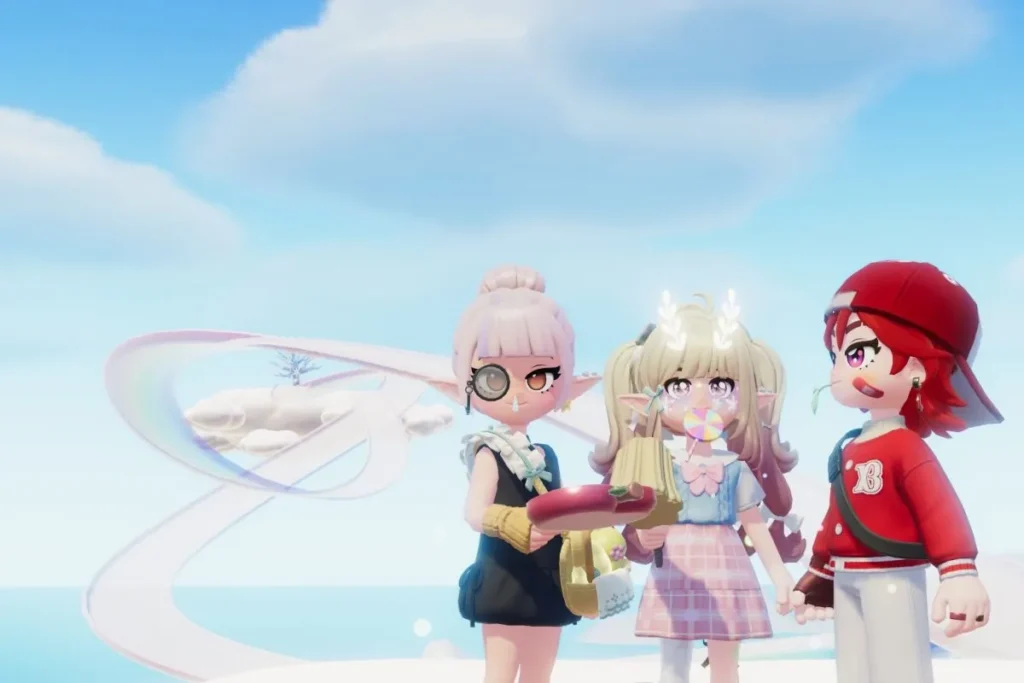 Beberapa karakter pemain di Game Heartopia. (Foto: Antara/Pamela Sakina)