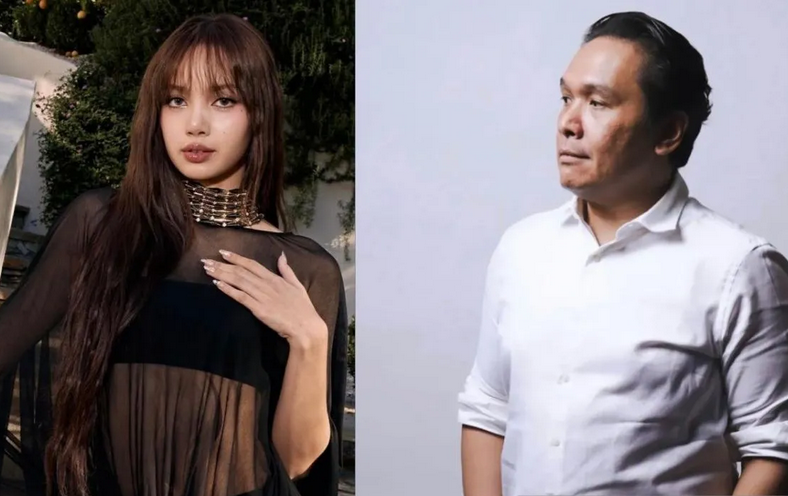 Co-produser untuk film berjudul "Extraction: Tygo", Delon Tio (kanan), mengkritik oknum tempat usaha yang menyebarkan video kamera pengawas (CCTV) Lisa BLACKPINK saat berada di sebuah kafe di Jakarta. (Foto kolase: Instagram @lalalalisa_m, @delon_tio)