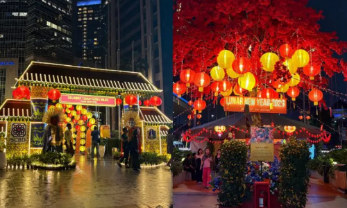 Bertepatan dengan perayaan Tahun Baru Imlek 2026, Pasar Imlek di kawasan SCBD menghadirkan suasana unik perpaduan budaya Betawi dan Tionghoa.