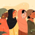 Wanita-wanita muslim.