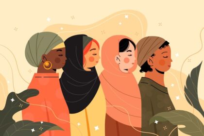 Wanita-wanita muslim.