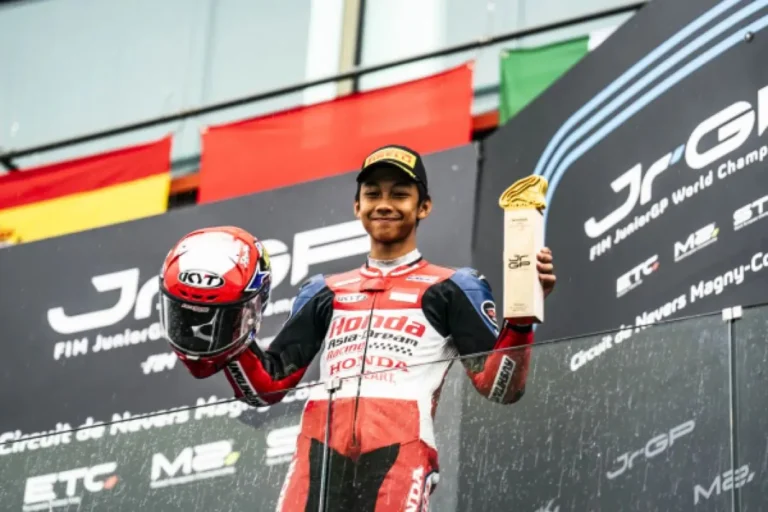 Pembalap asal Indonesia Kiandra Ramadhipa. (Foto: Honda Racing)