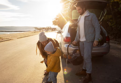 Liburan bersama anak.