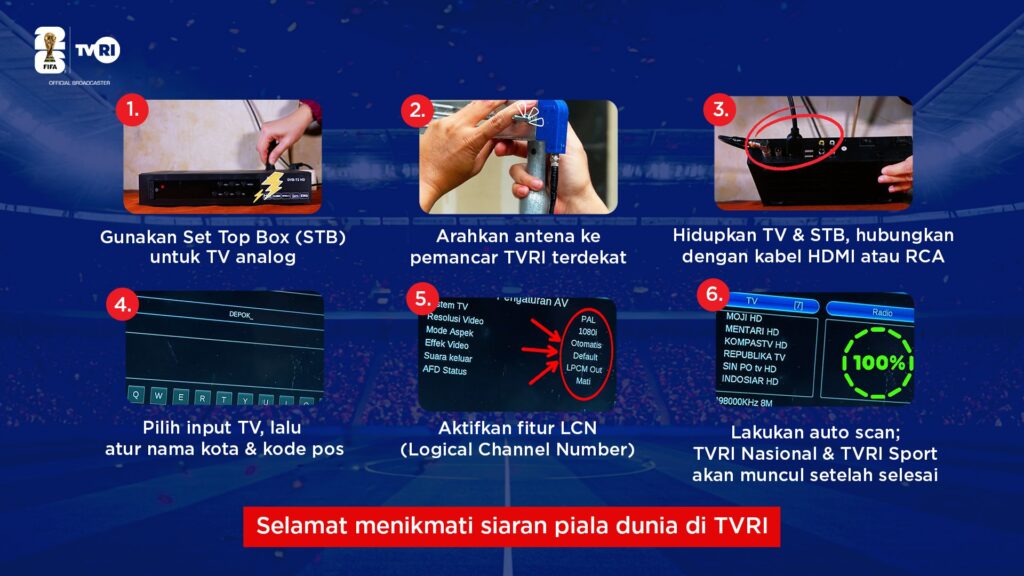 Tata cara mempersiapkan televisi di rumah untuk mendapatkan siaran digital terbaik dari TVRI