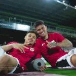 Dua Pemain Timnas Indonesia, Dean James dan Mees Hilgers (kanan). (Foto: Dok. PSSI)