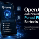 OpenAI disebut-sebut tengah menjajaki pengembangan ponsel pintar berbasis agen kecerdasan buatan (AI). (Foto ilustrasi: Gebrak.id/AI)