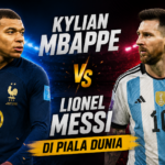 Persaingan Messi dan Mbappe menjadi simbol pergantian generasi di panggung Piala Dunia.